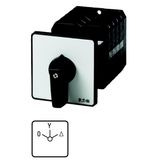 Star-delta switches, T5, 100 A, rear mounting, 4 contact unit(s), Contacts: 7, 60 °, maintained, With 0 (Off) position, 0-Y-D, SOND 27, Design number