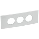 British standard plate Arteor round version 6 modules - soft alu