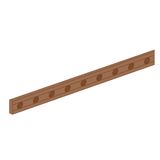 ALPHA 630 UNIVERSAL copper busbar L=1300 mm 20 x 5 mm, drilled with thread