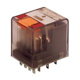 Plug-in Relay 14 oin 4 C/O 24VAC 6A, series PT