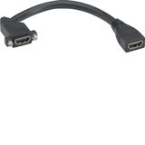 HDMI Cable Female-Female 0.2m, for D-SUB Panelmounting