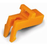 Lock-out prevents reclosing of slide link Snap-in type orange