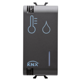 HUMIDITY/TEMPERATURE SENSOR - KNX - 1 MODULE - BLACK - CHORUS