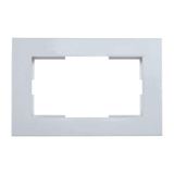 Karre Accessory White Two Gang Flush Mounted Frame