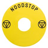 ETIKET NOODSTOP 60MM VOOR ZBZ16