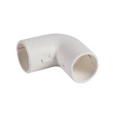 90° angle elbow IP40 Ø25mm - white RAL9010 antimicrobial