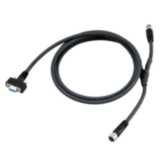 V/F 430-F Camera to QX-1 interconnect cable with RS-232 breakout, 2.7