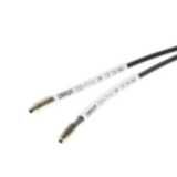 Fiber optic sensor head, through-beam, M4 cylindrical axial, fiber, 2