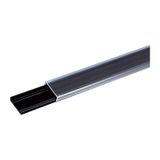 Adhesive PVC rail, 430x15mm, color black