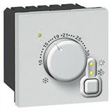 Electronic room thermostat Arteor - 2 modules - soft alu