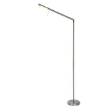 BERGAMO-LED Floor Lamp 6W 3000K 600LM Satin Chr