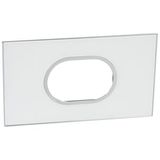 Arteor™ - Plate - British std - round - 3 modules - Mirror White