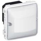 Plexo wall detector without neutral 100W LED delivered complete with surface-mounted box - Gray