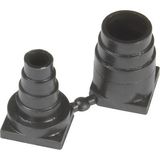 DSUB PLASTIC GROMMET BLACK 15P-37P