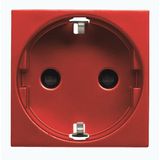 N2288 RJ Socket outlet Schuko Red - Zenit