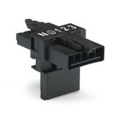 T-distribution connector 5-pole Cod. A black