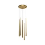 Modern Cascade Pendant lamp Brass