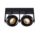 GRIFFON Ceiling spotlight Dim-to-warm 2xGU10 12W B