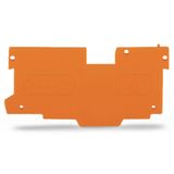 End and intermediate plate 1.1 mm thick orange