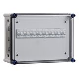 Distribution enclosure MCB 8x16A incl. bus bars