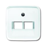 1803-02-214 CoverPlates (partly incl. Insert) carat® Alpine white
