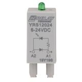 LED+PD module green 6-24VDC A1+ for S-Relay socket