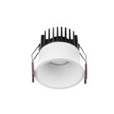 White Aluminium LED 12 Watt 720Lm 3000K Beam 38o IP65 D: 7.8 H: 7.5 cm