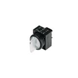 22MM PLASTIC ROUND ACTUATOR: SELECTOR SWITCH MOMENTARY CONTACT TYPE 3 SWITCH  3SB3001-2EA71