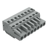 1-conductor female connector CAGE CLAMP® 2.5 mm² gray