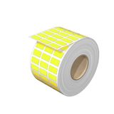 Device marking, Self-adhesive, halogen-free, 17 mm, Polyester, yellow