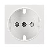 Socket cover with safety shutter, VISIO S 50, white