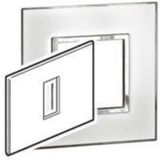 Arteor™ - Plate - Italian / US standard - square - 1 module - Mirror White