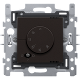 Electronic thermostat, dark brown coated