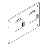 Metal faceplate XL³ 4000 - 2 DPX³ draw-out supply invert+motor-driven handle