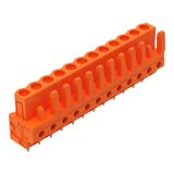 THT female header straight Pin spacing 5.08 mm orange