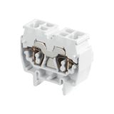 SPRING TERMINAL BLOCK, DR2.5/10.4L, 10MM SPACING, MINIBLOCKS, GREY