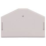 End and intermediate plate 2.5 mm thick light gray