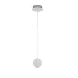 Chrome Aluminium   & Acrylic  LED 6 Watt 230 Volt  247Lm 3200K IP20   D: 12 H: 120 cm Adjustable Height