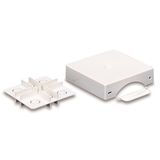 FLOOR JUNCTION BOX WHITE RAL 9016