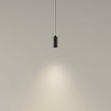 Pendant Deltatrack Cylindrical ø95mm Cable 670mm E27 40W Black