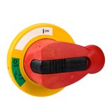 EXT RED/YELLOW HANDLE(65MM) FOR INF63/16