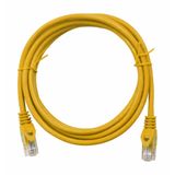 Patchcord RJ45 unshielded, Cat.6, PVC, yellow, 5.0m