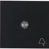 HK07 - Flächenwippe mit Linse und Symbol "Glocke", Farbe: schwarz matt