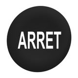 KUN.VERZ.DRUKKN.KAPJE ZWART ''ARRET''