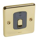 Synergy™ Authentic - Double Pole switched Fused Connection Unit without cord outlet Glossy gold