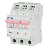 Miniature circuit breaker (MCB) with plug-in terminal, 2 A, 3p, characteristic: B