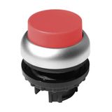 Push-button extended, spring-return, red