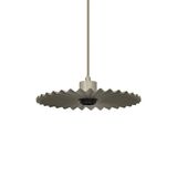 DECOR PLISSEE PENDANT E27 BG LEDV