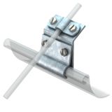 262 A-DIN FT  Gutter clamp, 8mm, Steel, St, hot dip galvanized, DIN EN ISO 1461