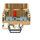 Test-disconnect terminal with sockets for test plugs 6 mmý